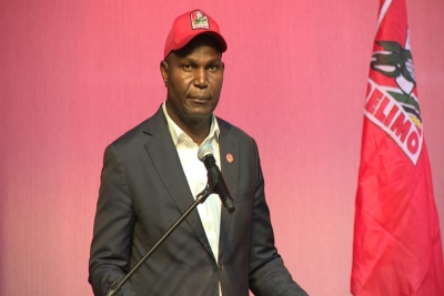 ﻿Daniel Francisco Chapo, é Presidente da Frente de Libertação de Moçambique (FRELIMO). 