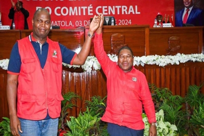 Daniel Chapo, candidato da Frelimo e Filipe Nyusi PR e da Frelimo.